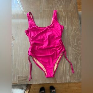 J. Crew Ruched side-tie one-piece swimsuit